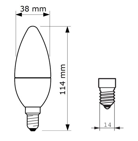 CorePro candle ND 7-60W E14 840 B38 FR LED Žárovka 7W 806lm 2