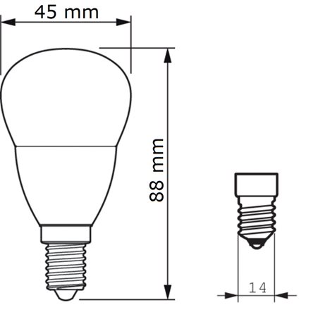 CorePro lustre ND 5-40W E14 840 P45 FR LED Žárovka 5W 470lm 2