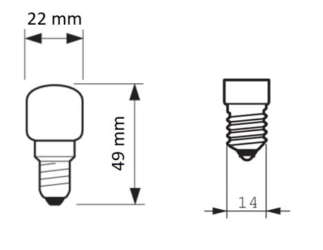 App 15.4W E14 230-240V T22 CL OV 1CT/10F Halogenová žárovka do pečících trub 15,4W 2