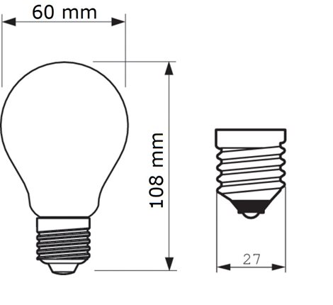 MASTER Value LEDBulb D 11.2-100W E27 927 A60 FR G LED Žárovka 11,2W 1521lm 2