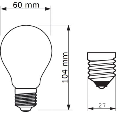 CorePro LEDBulb ND 10.5-100W E27 A60 827 CL G LED Žárovka 10,5W 1521lm 2