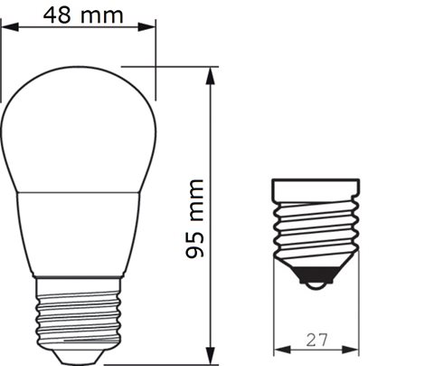 CorePro lustre ND 7-60W E27 827 P48 FR Žárovka 7W 806lm 2