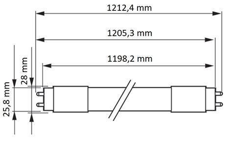 MASTER LEDtube HF 1200mm HO 14W 840 T8 LED Trubice 14W 2100lm 5