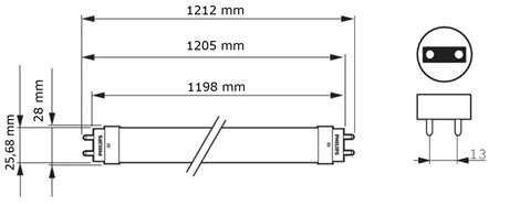 CorePro LEDtube 1200mm 15.5W 830 T8 LED Trubice 15,5W 1700lm 5