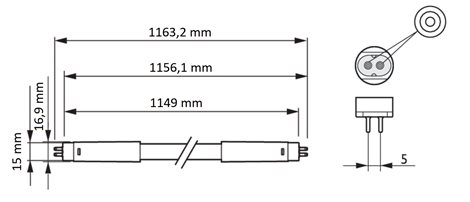 MASTER LEDtube 1149mm HO  840 T5  LED Trubice 26W 3900lm 2
