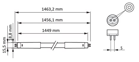 MASTER LEDtube HF 1449mm HE  840 T5 LED Trubice 20W 3000lm 2