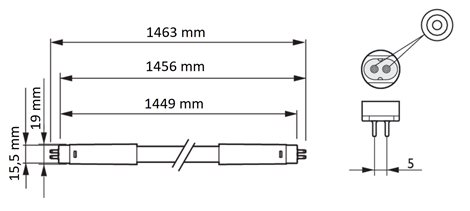 MASTER LEDtube HF 1449mm HO 26W 830 T5 OE LED trubice 26W 3700lm 5