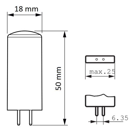 CorePro LEDcapsuleLV 4.2-40W GY6.35 827D LED Žárovka 4,2W 470lm 2