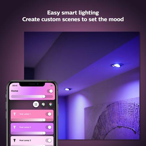 Hue WACA Centura podhledové LED svítidlo GU10 5,7W 350lm 2000-6500K RGB IP20 hranaté, hliník 19