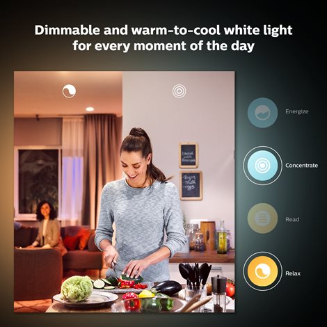 HUE SET 2x WA LED Luster žárovka E14 5,1W 470lm K IP20, stmívatelné 8