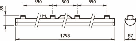 svít.4MX900 G3 LED48S/840 PSD WB L1800 WH 6