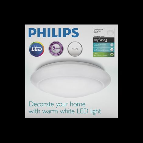 33361/31/17 Cinnabar přisazené LED svítidlo 1x6W 640lm 4000K IP20 25cm, bílé 5