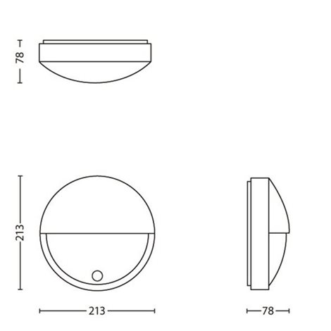 16456/93/16 Capricorn IR venkovní nástěnné LED svítidlo se senzorem 1x6W 600lm 2700K IP44, antracito 9