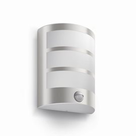 17324/47/16 Python IR venkovní nástěnné LED svítidlo se senzorem 1x6W 600lm 2700K IP44, nerezové