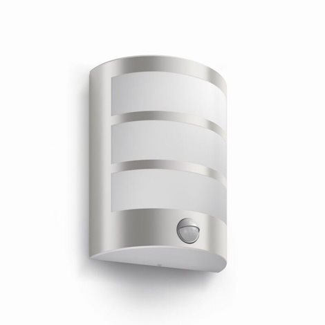 17324/47/16 Python IR venkovní nástěnné LED svítidlo se senzorem 1x6W 600lm 2700K IP44, nerezové 1