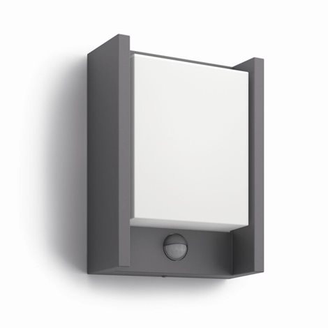 16461/93/P3 Arbour IR venkovní nástěnné LED svítidlo se senzorem 1x6W 600lm 4000K IP44, antracitové 7