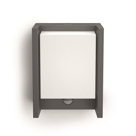 16461/93/P3 Arbour IR venkovní nástěnné LED svítidlo se senzorem 1x6W 600lm 4000K IP44, antracitové 3