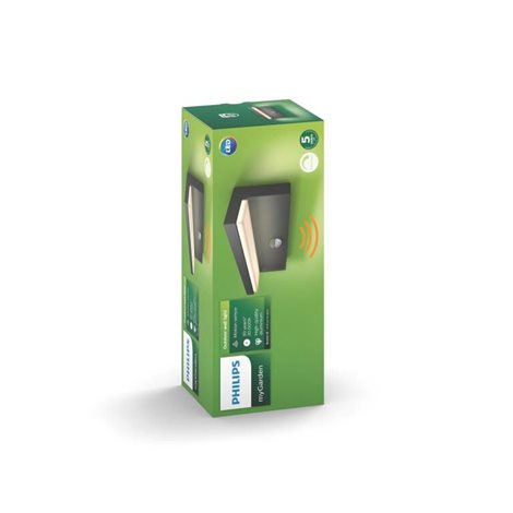 16484/93/P3 Bustan IR venkovní nástěnné LED svítidlo se senzorem 2x4,5W 1000lm 4000K IP44, antracit 8