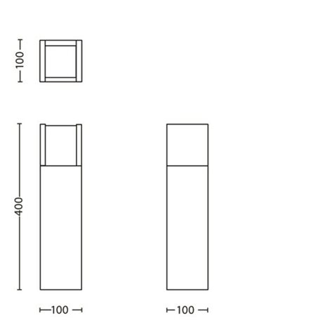 16462/93/P3 Arbour venkovní sloupkové LED svítidlo 1x6W 600lm 4000K 40cm IP44, antracitové 7