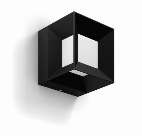 16480/30/P0 Parterre venkovní nástěnné LED svítidlo 1x8W 800lm 2700K IP44, černé 1
