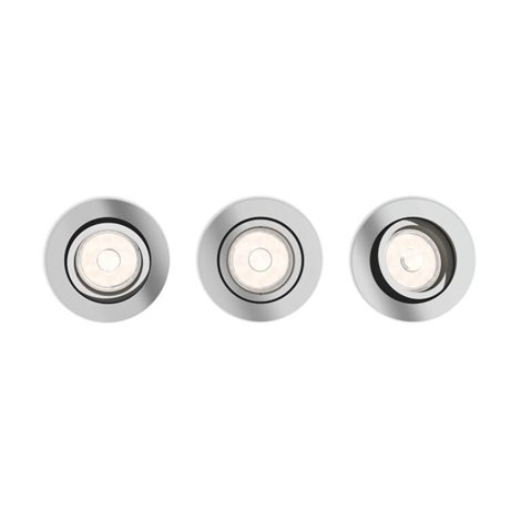 50393/11/PN Donegal podhledové svítidlo GU10 3x5,5W bez zdroje kulaté 9cm IP20, leskle chromové 18