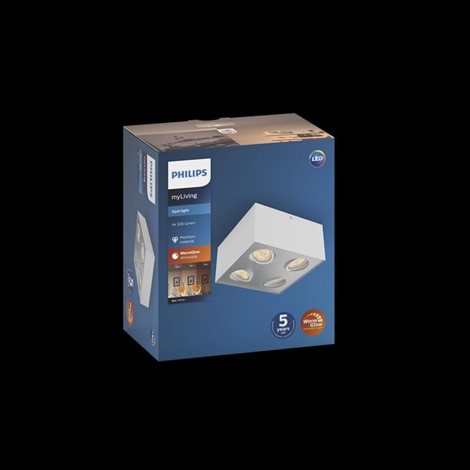 50494/31/P0 Box stropní bodové LED svítidlo 4x4,5W 2000lm 2200-2700K IP20 WarmGlow, bílé 7