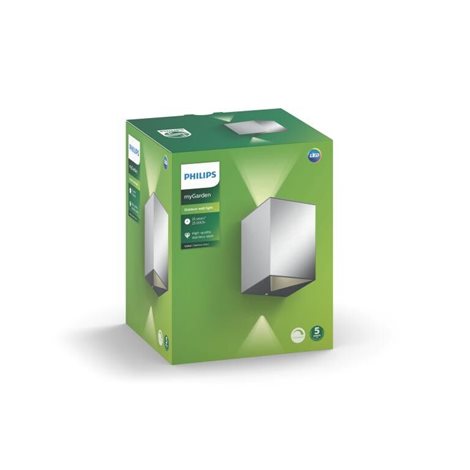 17358/47/P0 Cistus venkovní nástěnné LED svítidlo 2x4,5W 1000lm 2700K IP44 stmívatelné, nerezové 7