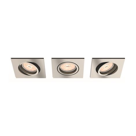 50403/17/PN Donegal podhledové svítidlo GU10 3x5,5W bez zdroje hranaté 9cm IP20, matně chromové 14