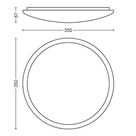 32809/31/P0 Cavanal přisazené LED svítidlo 1x18W 1500/750/150lm 2700K krokové stmívání IP20, bílé 22