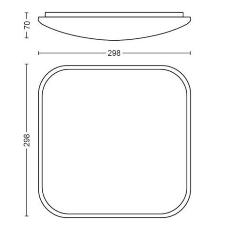 32810/31/P0 Cavanal přisazené LED svítidlo 1x18W 1500/750/150lm 2700K krokové stmívání IP20, bílé 18