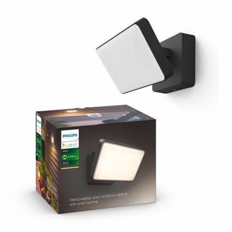 17436/30/P7 Hue White Welcome venkovní nástěnné LED svítidlo 28W 2300lm 2700K IP44 černý 44