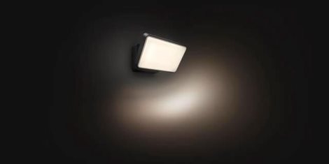 17436/30/P7 Hue White Welcome venkovní nástěnné LED svítidlo 28W 2300lm 2700K IP44 černý 46
