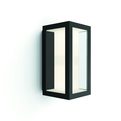 17429/30/P7 Hue WACA Impress venkovní nástěnné LED svítidlo 2x8W 1180lm 2200-6500K RGB IP44 černá 42