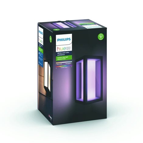 17429/30/P7 Hue WACA Impress venkovní nástěnné LED svítidlo 2x8W 1180lm 2200-6500K RGB IP44 černá 39