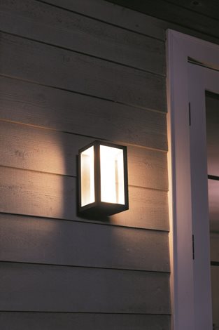 17429/30/P7 Hue WACA Impress venkovní nástěnné LED svítidlo 2x8W 1180lm 2200-6500K RGB IP44 černá 47
