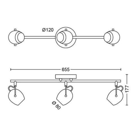 50613/30/P0 Rivano bodové LED svítidilo 12,6W 1200lm 2700K IP20, černé 10