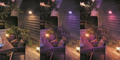 17435/30/P7 Hue WACA Discover venkovní nástěnné LED svítidlo 79W 2300lm 2200-6500K RGB IP44 černá 56
