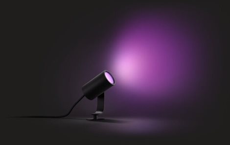17428/30/P7 Hue WACA Lily venkovní spotové LED svítidlo 8W 650lm 2200-6500K IP65 RGB černá +adaptér 22