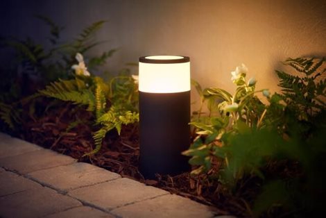 17420/30/P7 Hue WACA Calla venkovní sloupkové LED svítidlo 8W 640lm 2200-6500K IP65 RGB 24V černá 2
