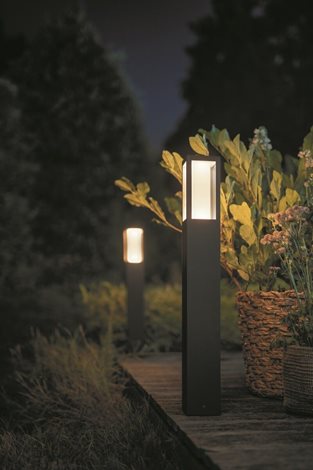 17432/30/P7 Hue WACA Impress venkovní sloupkové LED svítidlo 2x8W 1180lm 2200-6500K RGB IP44 černá 34
