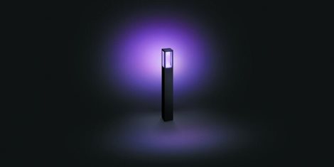 17432/30/P7 Hue WACA Impress venkovní sloupkové LED svítidlo 2x8W 1180lm 2200-6500K RGB IP44 černá 43