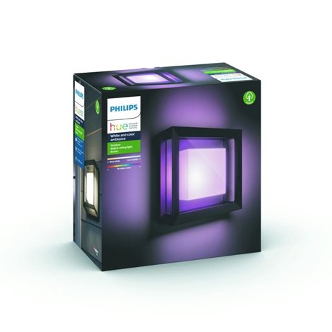 17438/30/P7 Hue WACA Econic venkovní přisazené LED svítidlo 15W 1150lm 2200-6500K RGB IP44 černá 5