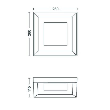 17438/30/P7 Hue WACA Econic venkovní přisazené LED svítidlo 15W 1150lm 2200-6500K RGB IP44 černá 6