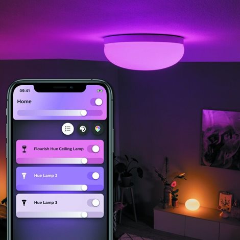 Hue WACA Flourish stropní LED svítidlo 1x32,5W 2250lm 2000-6500K RGB IP20 35,9cm bílá 44