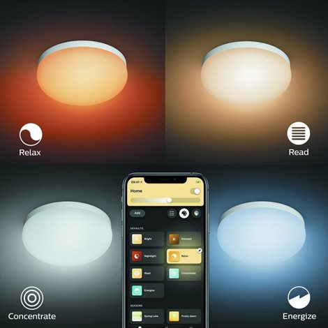 Hue WACA Flourish stropní LED svítidlo 1x32,5W 2250lm 2000-6500K RGB IP20 35,9cm bílá 23