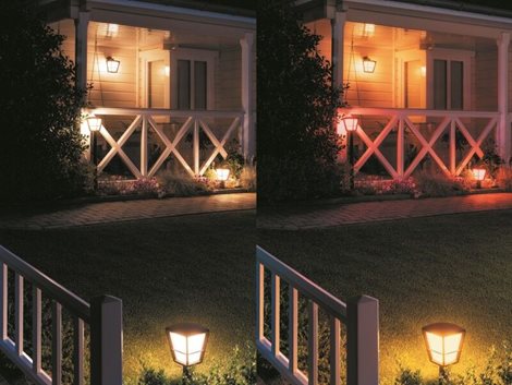 17442/30/P7 Hue WACA Econic venkovní sloupkové LED svítidlo 15W 1150lm 2200-6500K RGB IP44 černá 10