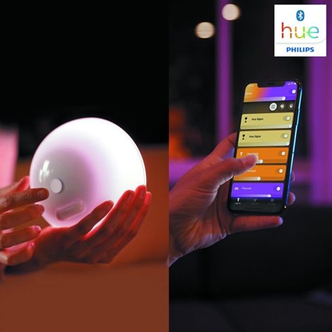76020/31/P7 Hue WACA Go přenosná LED lampa 6W 520lm 2000-6500K RGB IP20 bílá 45