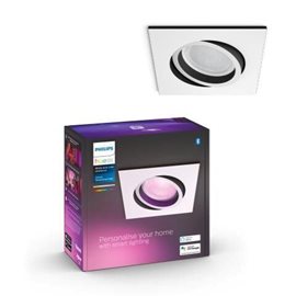 Hue WACA Centura podhledové LED svítidlo GU10 1x5,7W 350lm 2000-6500K RGB IP20 hranaté bílé