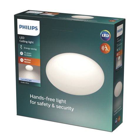 Shan přisazené LED svítidlo se senzorem pohybu1x12W 1250 lm 4000K IP20 26cm, bílé 4