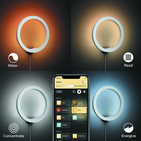 Hue WACA Sana nástěnné LED svítidlo 1x20W 1400lm 2000-6500K RGB IP20 25,5cm bílá 19